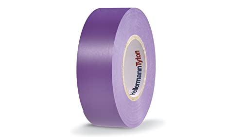 Cinta aislante de PVC, 19 mm x 20 m, Color Violeta