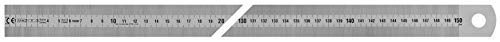 Vogel Germany 1018010150 - Regla de acero (tipo A, longitud 1500 mm, corte transversal 30 mm x 1,0 mm, acero inoxidable, lectura izquierda a derecha)