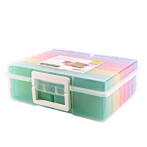 Vaessen Creative Caja de Almacenamiento Coloridas con 16 Compartimentos