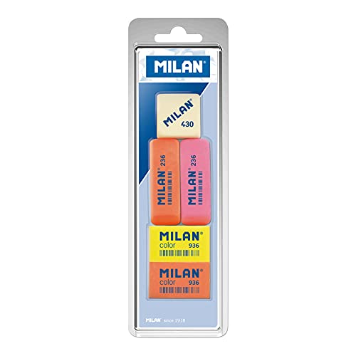Milan BVM97010 - Pack de 5 gomas de borrar
