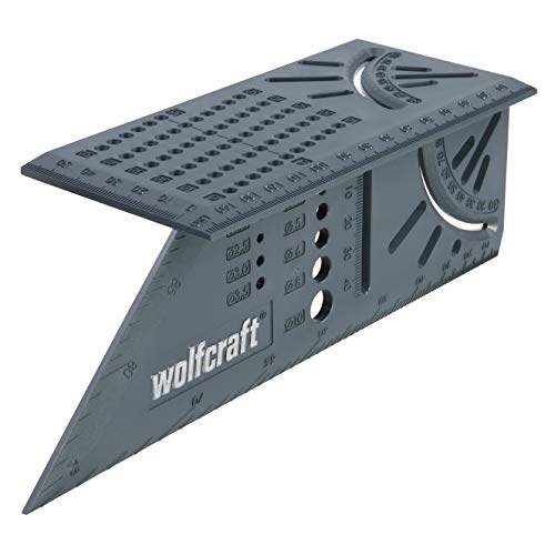 wolfcraft Escuadra 3D, 5208000, Para trabajar con piezas tridimensionales