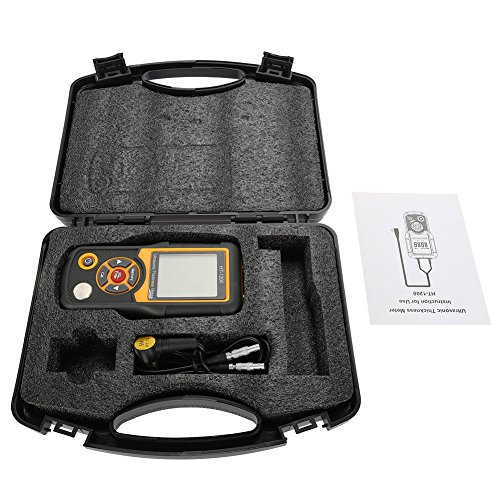 HT-1200 Medidor digital LCD ultrasónico de espesor, herramienta de medición de 1,2~225 mm